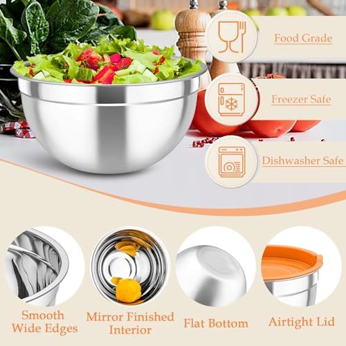 Stainless Nesting Bowls with Storage Lids — photo 4