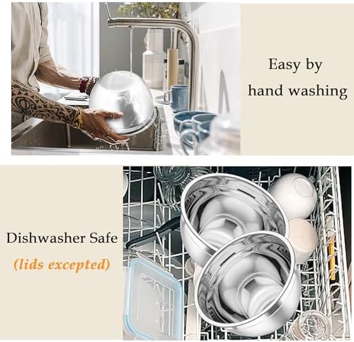 Stainless Nesting Bowls with Storage Lids — photo 5