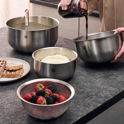 Brushed stainless steel three piece nesting set — photo 4