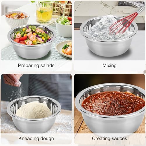 Metal meal prep bowls with flat base — photo 3
