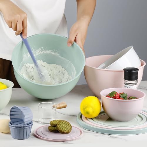 Microwave Safe Plastic Serving and Mixing Bowls — photo 4