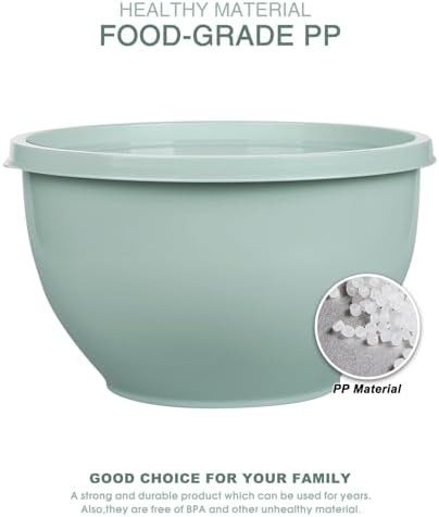 Microwave Safe Plastic Serving and Mixing Bowls — photo 5