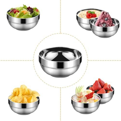Stainless steel stackable mixing bowls ten pack — photo 5