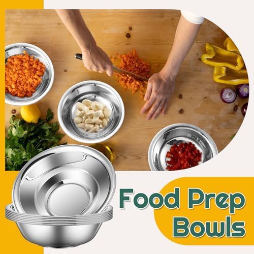 Small stainless steel prep bowls 20 pack — photo 5