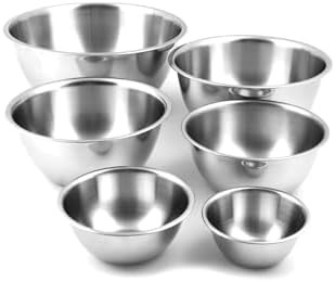 Polished Stainless Steel Nesting Bowl Set