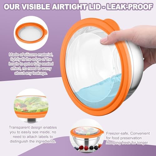 Multicolor deep anti flying mixing bowls — photo 3