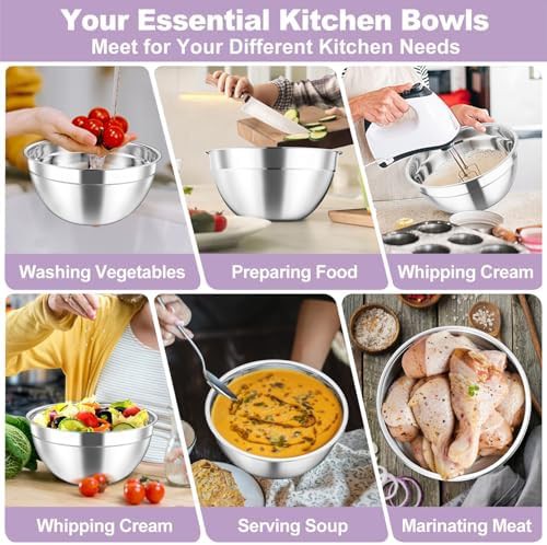 Multicolor deep anti flying mixing bowls — photo 5