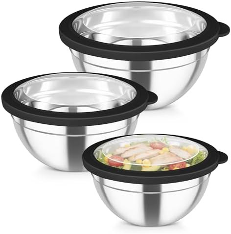Deep Anti-Flying Stainless Nesting Bowls