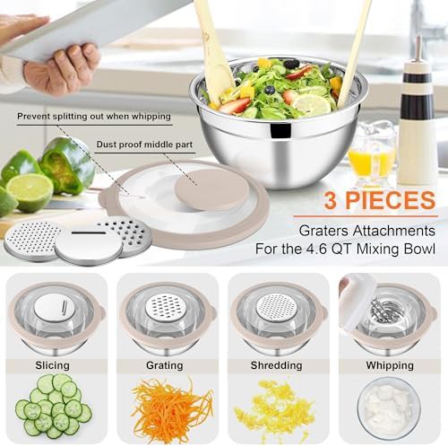 Khaki five piece set with grater attachments — photo 3