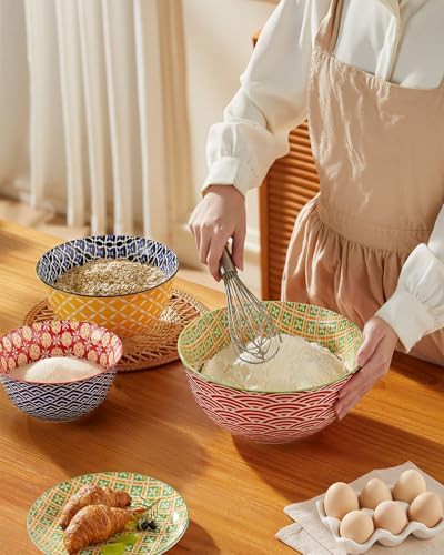 Multicolor Ceramic Nesting Mixing Trio — photo 4