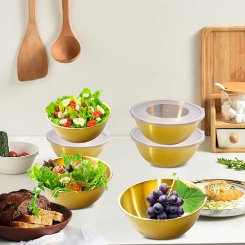 Gold stainless steel airtight bowl set — photo 3