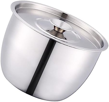 Stainless steel marinating bowl with cover
