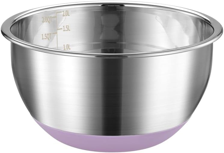 Stainless Steel Kitchen Bowl with Silicone Bottom