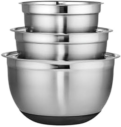 Rust resistant nesting stainless steel bowls