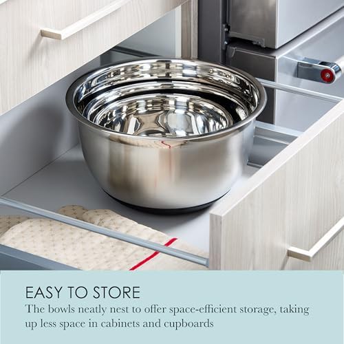 Rust resistant nesting stainless steel bowls — photo 5