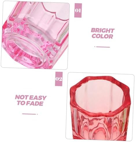 Octagonal glass nail art liquid bowls — photo 3