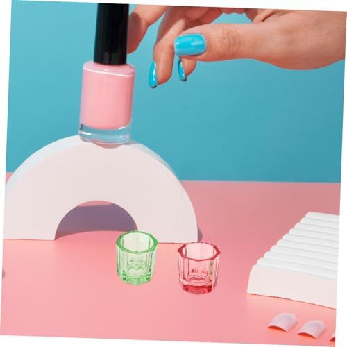 Octagonal glass nail art liquid bowls — photo 4