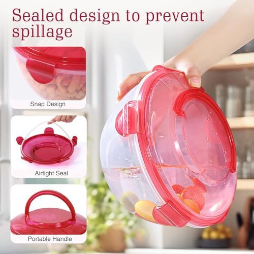 Airtight leakproof storage bowls with handles — photo 3