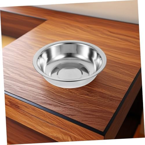 Large silver versatile stainless steel bowl — photo 4