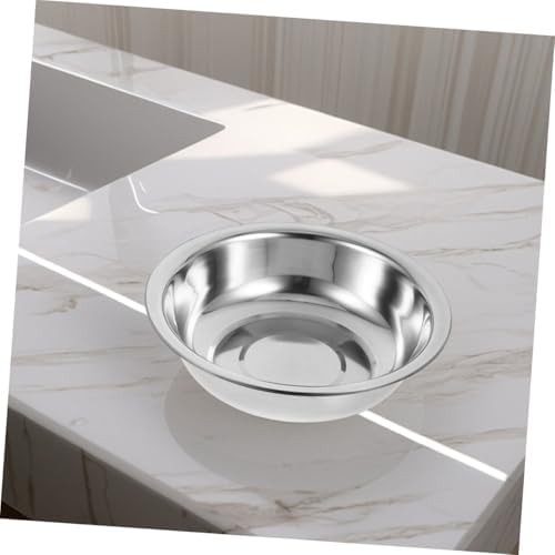 Large silver versatile stainless steel bowl — photo 5