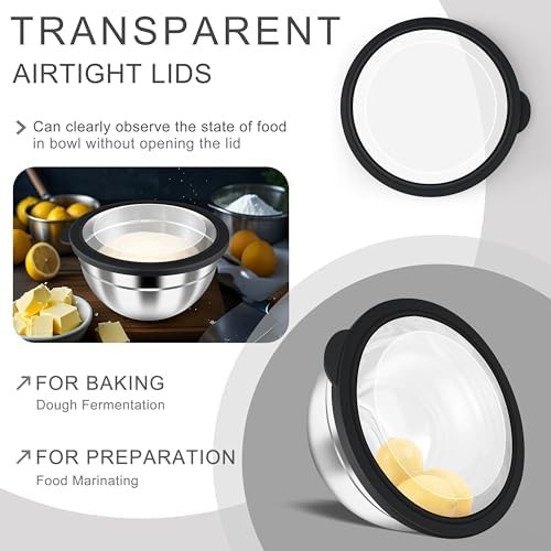 Stainless Steel 6 Piece Nesting Bowl Set — photo 3