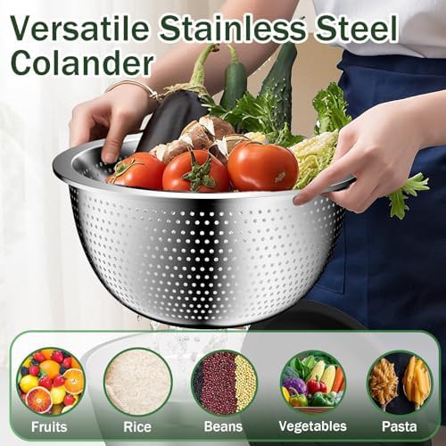 Black stainless steel sixteen piece bowl set — photo 3