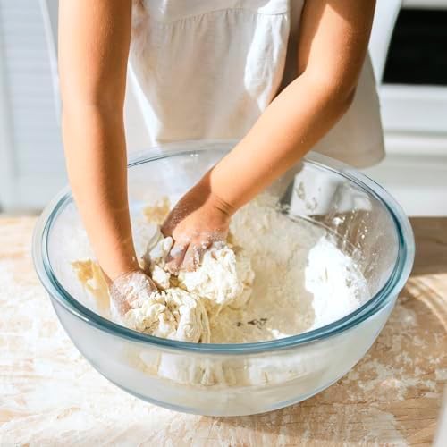 Large clear glass salad and cooking bowl — photo 4