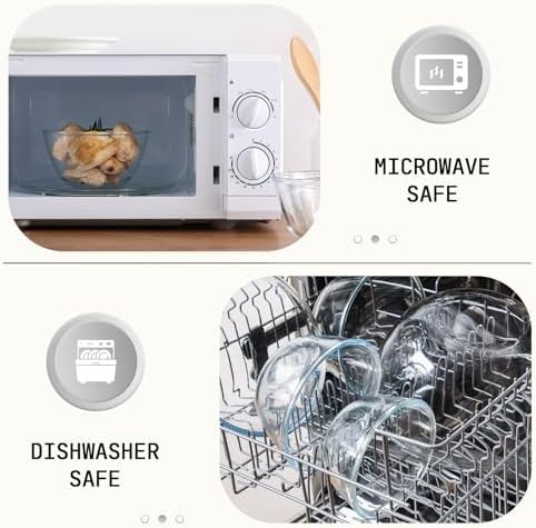 Thick glass nesting kitchen bowl set — photo 3