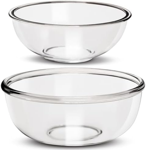 Large Borosilicate Glass Two Piece Set