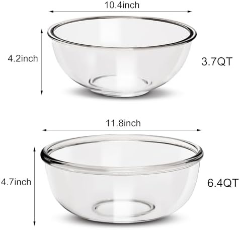 Large Borosilicate Glass Two Piece Set — photo 4