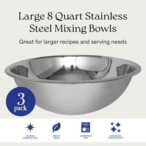 Eight Quart Deep Anti Flying Bowls — photo 4