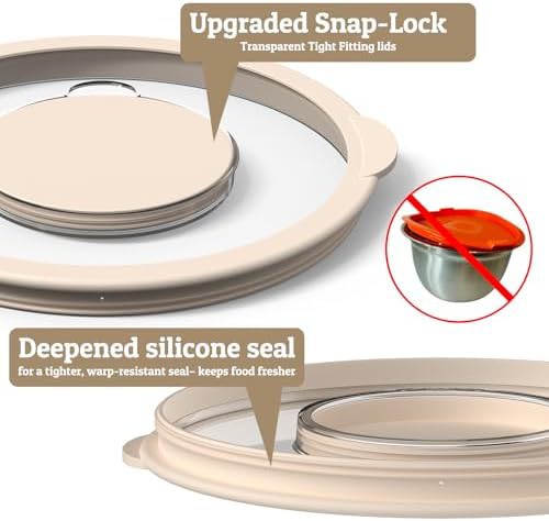 Khaki Stainless Steel Nesting Bowl Set — photo 4