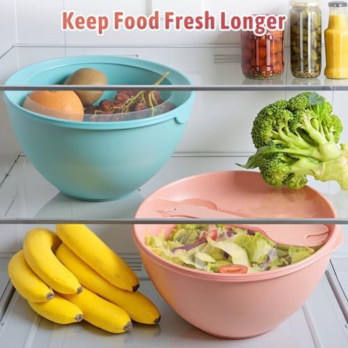 Multicolor Plastic Prep Bowls with Lids — photo 5