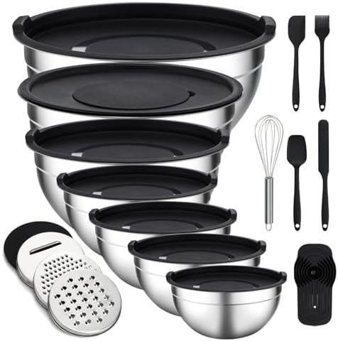 Sixteen piece baking bowl and lid set