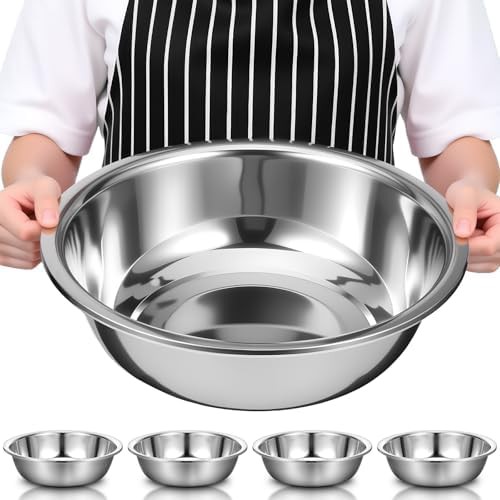 Large Eight Quart Stainless Steel Basin