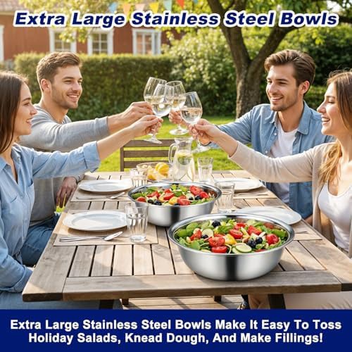 Large Eight Quart Stainless Steel Basin — photo 3