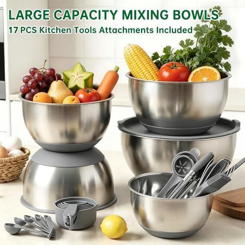 Deedro stainless steel 3 quart bowl with cover — photo 3