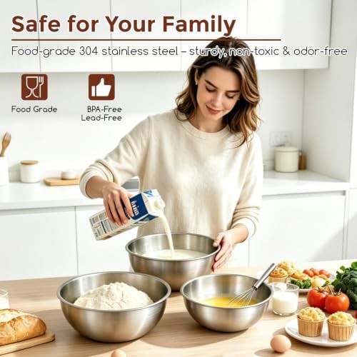 Stainless Steel Three Piece Baking Set — photo 4