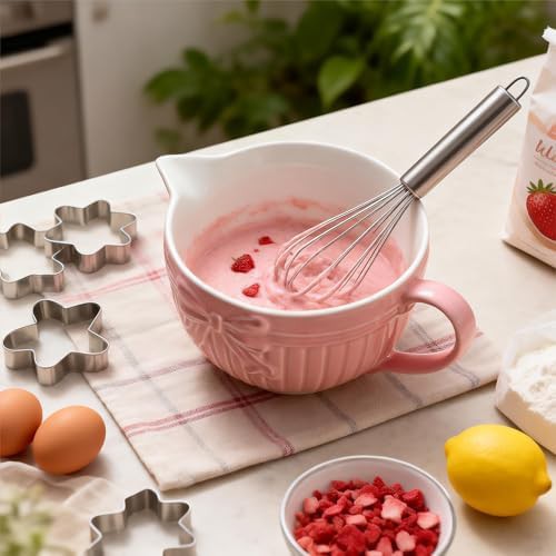 Bow embossed ceramic mixing bowl — photo 4