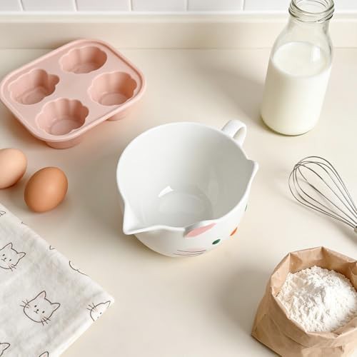 Cute cat ceramic mixing bowl — photo 3