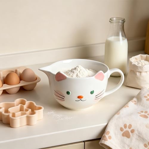 Cute cat ceramic mixing bowl — photo 4