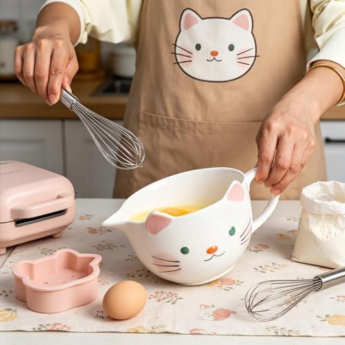 Cute cat ceramic mixing bowl — photo 5