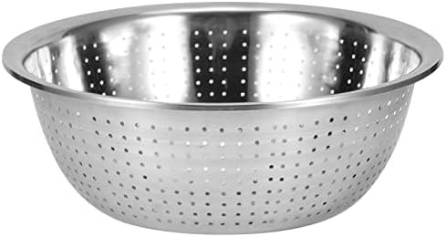 Stainless steel mixing bowl with grater and colander — photo 4