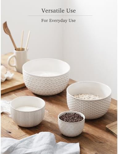 Ceramic baking and serving bowls in white — photo 5