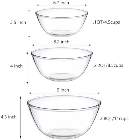 Borosilicate Glass Nesting Three Piece Set — photo 4