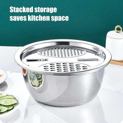 Stackable Mixing Bowls with Grater Attachments — photo 4