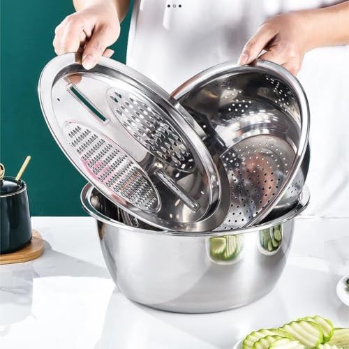 Space Saving Mixing Bowl Set with Handle — photo 3
