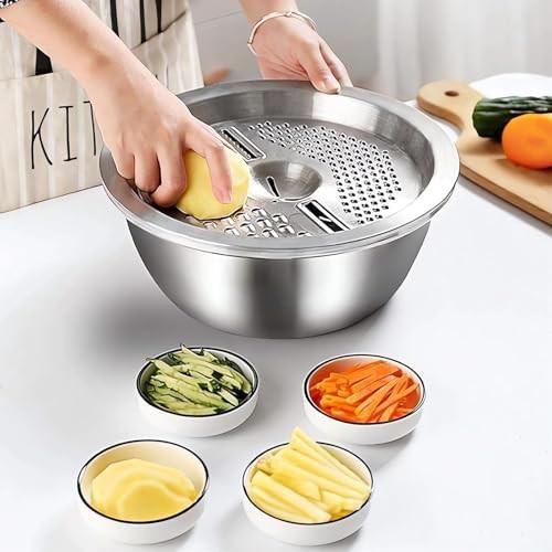 Multipurpose drain basket and grater bowl set — photo 4