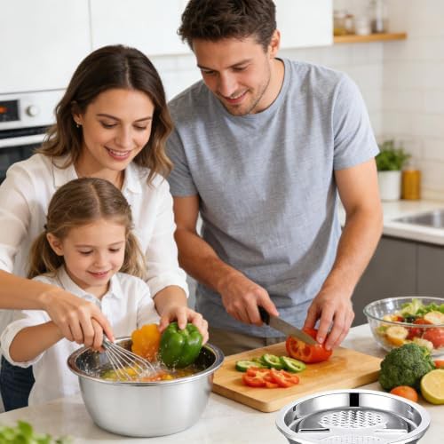 Heavy Duty Stackable Stainless Mixing Bowls — photo 3