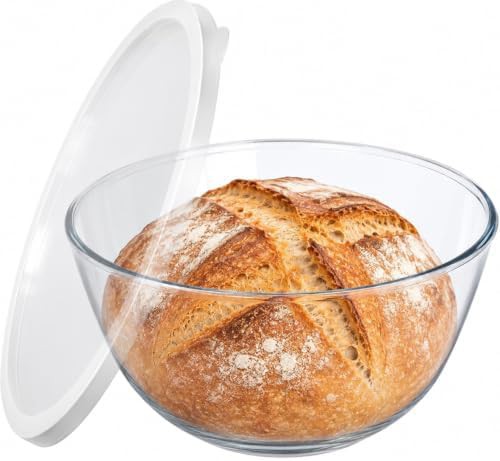Extra large glass proofing bowl